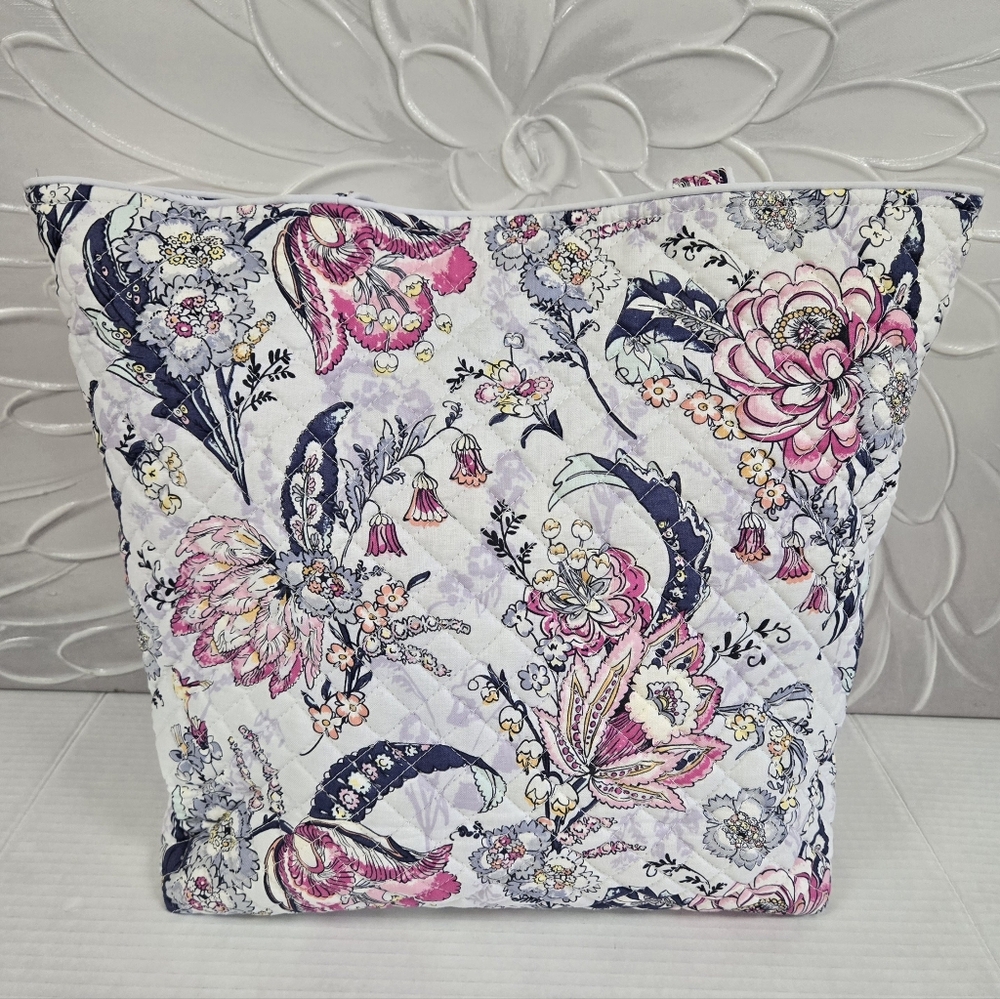 Vera Bradley Iconic Tote Bag Hummingbird Park - Picture 3 of 13